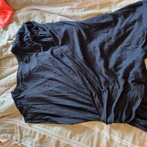 Classic Short Sleeve Black T-Shirt with Wrap around Waist (NEVER WORN)